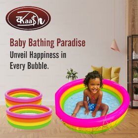 Kaash collections 3KB Kid's Inflatable Baby Bath Tub Pool, 2ft (3-4 Years)