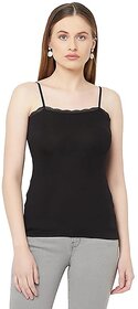 Code Yellow Black Camisole for Women