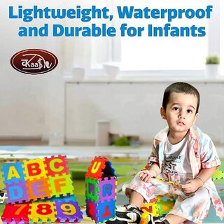Kaash collections 36 Pieces Mini Puzzle Foam Mat for Kids,Interlocking Learning Alphabet and Number Mat for Kids Kaash collections 36 Pieces Mini Puzzle Foam Mat for Kids,Interlocking Learning Alphabet and Number Mat for Kids