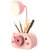 Kaash Pink Cartoon Pig LED Table Lamps with Pencil Sharpener Pen Holder Stand Kids Study Desk Stationery Organizer Kids