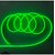 DAYBETTER Resin 5 meter Neon Rope Led Strip Light Pendant Green - Pack of 1