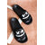 Stunt Casual Black Color Slippers For Men