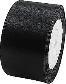 Tishna Satin Ribbon  2 Inch Wide Black