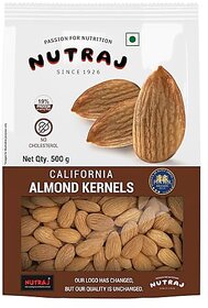 Nutraj Premium Raw California Almonds Whole Value Pouch Pack 500g