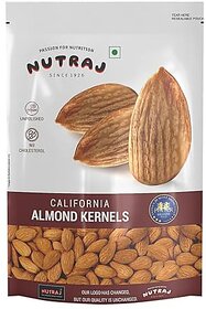 Nutraj Premium Raw California Almonds Whole Value Pouch Pack 250g