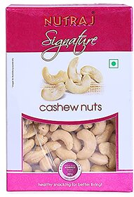 Nutraj Signature Cashew Nuts (Plain Kaju) W240 200G - Vacuum Pack