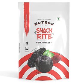 Nutraj Snackrite Berry Medley with Himalayan Pink Salt (Cranberry Whole, Blueberry, Black Raisin) - 150g Pack of 1