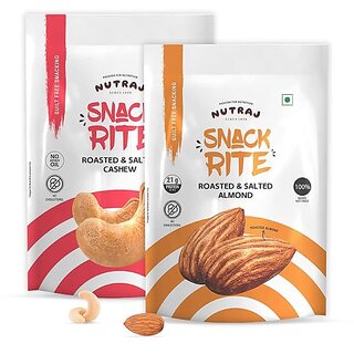                       Nutraj Snackrite Almond (R&S) 150G ANDNutraj Snackrite Cashew (R&S) 150G                                              