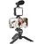 Digimate Foldable Mobile Vlogging Kit with Microphone Tripod Stand and LED Light Vlogging Mobile Tripod Kit (Black, Supports Up to 1500)