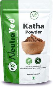 NeutraVed Natural Katha Powder  Enriched with Essential Nutrients, Chemical-Free  Strengthens Follicles, Reduces Hair Fall, Promotes Healthy Growth  Ideal for All Hair Types - 250 g