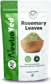 NeutraVed Rosemary Leaves  Use Seasoning, Leaf Tea, Rosemary Water  Oil, Hair Growth - 100g