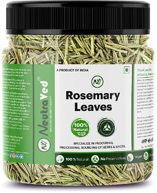 NeutraVed Rosemary Leaves for Hair Growth and Seasoning Food and Herbal Rosemary Tea  Packed Clean, No Dust and Stems Free - 200 Gram