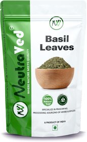 NeutraVed Basil Leaves-70g  Perfect for Pasta, Pizza, Italian Salads, Sauces, 70g