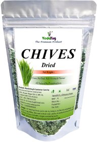 VY VedaYug Chives Herb Seasoning  Chives Dried Leaves  Chinese Chives - 80g