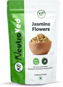 Jasmine Flowers II For Jasmine Tea Mix II Dried Jasmine Flowers - 25 Gm (NeutraVed)