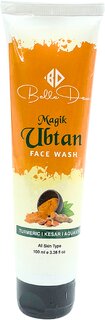 Belledew Magik Ubtan Face Wash, Colour-Changing, Revives Dull Skin, Gentle Cleanser, Removes Sun Tan, With Turmeric 100g