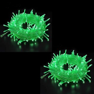 DAYBETTER Green 15M String Light, Rice Light, Diwali Decorative Ladi Light Pack of 2 DAYBETTER Green 15M String Light, Rice Light, Diwali Decorative Ladi Light Pack of 2