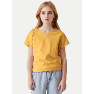                       Girls Mango Crew neck T-shirt                                              