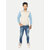 Men light blue Ribbed Golf Jacket
