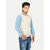 Men light blue Ribbed Golf Jacket