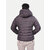 Men Classic Violet puffed quilted Jacket with side pockets and hoodie