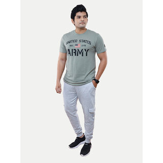 Men Grey Logo typographic printed basic cotton T-shirt Men Grey Logo typographic printed basic cotton T-shirt
