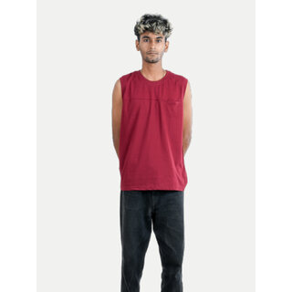                       Men Maroon Tank Top                                              