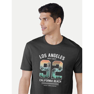 Men Black Typographic Printed Cotton T-shirt Men Black Typographic Printed Cotton T-shirt