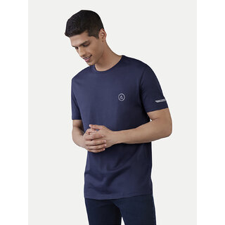                       Men Navy Regular Fit Sports T-shirt                                              