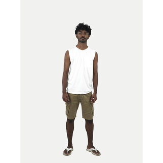                       Men Off white Tank Top                                              