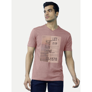                       Men Coral Digital Printed Cotton T-shirt                                              