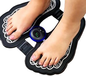 Relax Company Wireless Foot Massager Mat 6 Modes 9 Auto Vibration Levels Folding Massager for Foot Legs Hands Electric M