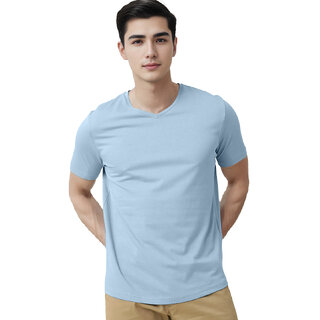                       Men Sky V neck T-shirt                                              