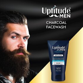 Uptitude Men Facewash (White Active) Anti-Spots+oil cantrol