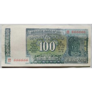                       100 rupees patti note 666666                                              