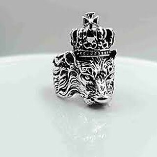                       Tishna Lion Ring for Boy and Men Stylish/Biker RIng                                              