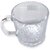 DELISOGA Transparent Tea Cup Coffee Cup Set Made of Crystal Clear Glass 180 ml Pack of 6