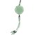 Digimate Multi Phone Charging Cable, 3 in 1 Retractable USB Charger Cable, Charging Cable Adapter with Type-C, Micro USB Port Compatible with Cell Phone Tablets (Green)