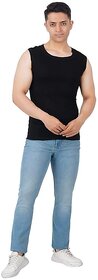 Roundfeet Modern Men's Premium Cotton Gym Vest