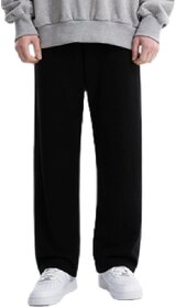 Code Yellow All-Season Training Straight Pants for Men - Black | Comfortable Activewear for Gym and Casual Wear