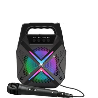                       JBMR AD-889 Bluetooth Speaker With Mic (Black, Stereo Channel)                                              