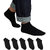 Unisex Black ankle length socks pack of 5