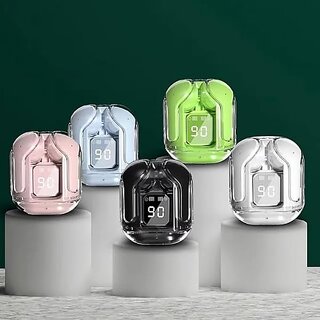 Wireless Earbuds Transparent Charging Case and LED Digital Display Bluetooth Earphones with ENC Noise Cancelling Touch Control Google Assistant and Siri Support (Assorted) Wireless Earbuds Transparent Charging Case and LED Digital Display Bluetooth Earphones with ENC Noise Cancelling Touch Control Google Assistant and Siri Support (Assorted)