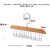 (Pack of 2) Wooden Hanger for Clothes Hanging Hangers for Wardrobe and Cupboard 8 Hook Adjustable Clothes Hanger for Lingerie Belt Scarf Tie Garments and Accessories