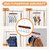 (Pack of 2) Wooden Hanger for Clothes Hanging Hangers for Wardrobe and Cupboard 8 Hook Adjustable Clothes Hanger for Lingerie Belt Scarf Tie Garments and Accessories