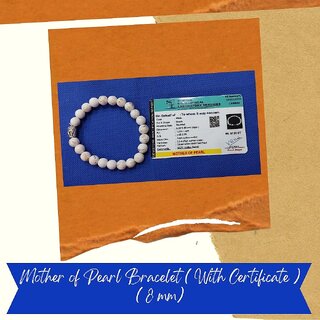 VSP VASTU SAMADHAN - 131 - MOTHER OF PEARL BRACELET FOR Luck and Prosperity ( 8 mm ) ( 30 Gram ) VSP VASTU SAMADHAN - 131 - MOTHER OF PEARL BRACELET FOR Luck and Prosperity ( 8 mm ) ( 30 Gram )