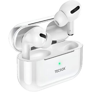 Buy Tecsox TecPod Airbuds 16 Hr Bluetooth True Wireless Earbuds In Ear Bluetooth Headphone Powerfull Bass TWS White Online 314 from ShopClues