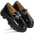 women's Loafer Shoes Driving Shoes For Women  (Black)