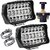 2 PCS Clamp 21 Led Light Bar Fog Lights 2 Pcs With 1 Pcs Pul-Push Switch Fog Lamp Motorbike LED (12 V, 15 W)xc2xa0xc2xa0(Universal For Bike)