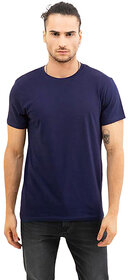 Classic Blue Round Neck T-Shirt: Comfortable and Stylish